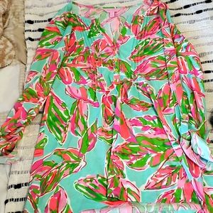 Lilly Pulitzer Long Sleeve Cotton Blouse